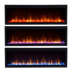 Les différents effets de flamme de la cheminée électrique Ignite XL