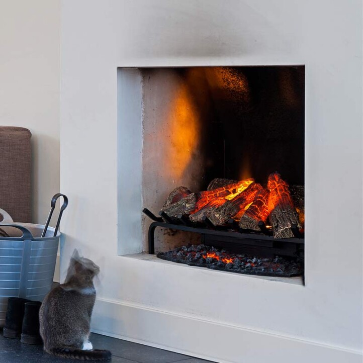 Faux feu à flamme de charbon de bois, accessoires de Simulation de cheminée  artificielle décorative