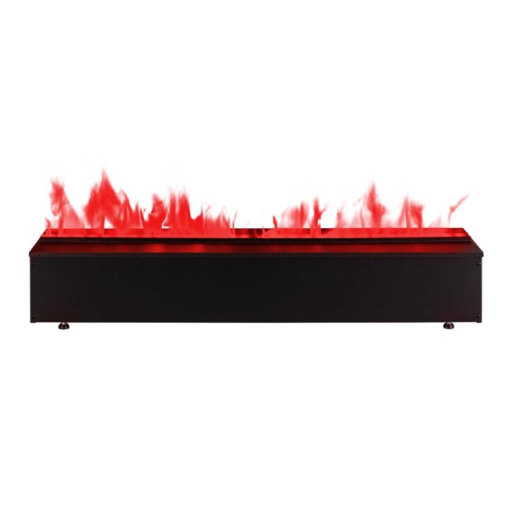 Dimplex Cassette 1000 RGB Optimyst vu de face avec ses flammes rouges