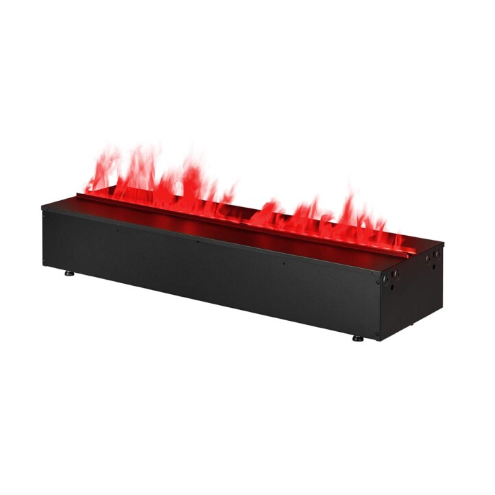 Cheminée à vapeur d'eau Dimplex Cassette 1000 RGB Optimyst avec ses flammes rouges