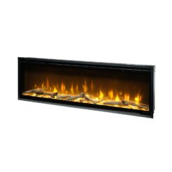 Dimplex Ignite Evolve 50 avec ses flammes et son bois flottant